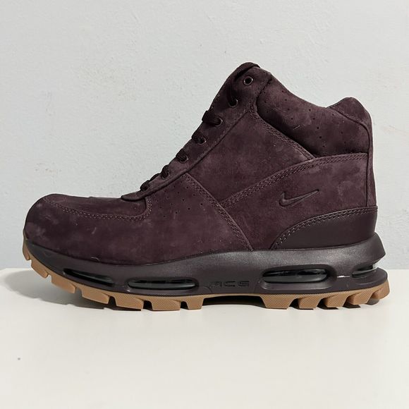 Nike Air Max Goadome “Deep Burgundy Gum” Men’s Size 10 Suede Boots No Lid - Picture 4 of 8